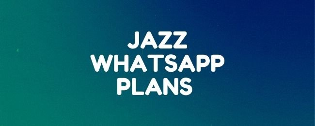 Jazz daily, weekly, and monthly whatsapp plans